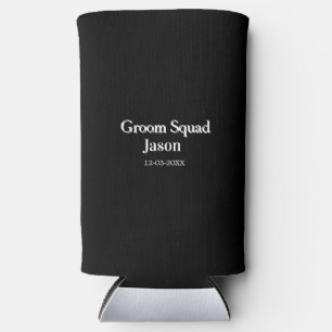 groomsman bachelorette party add name modern simpl seltzer can cooler