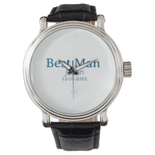 groomsman bachelorette party add name modern simpl watch
