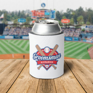 Groomsman Baseball Foam Can Cooler