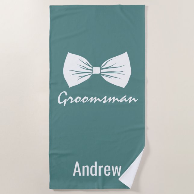 Groomsman Beach Towel (Front)