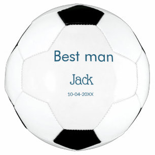 groomsman best man add name text bachelorette football