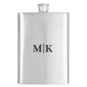 Groomsman Best Man Wedding Monogram Gift Hip Flask