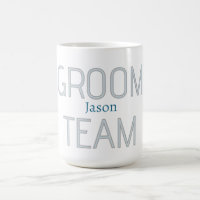 groomsman bold groom team grey blue white bachelor