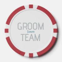 groomsman bold groom team grey blue white bachelor