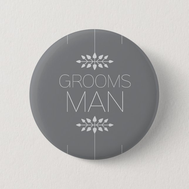 Groomsman Button (Front)