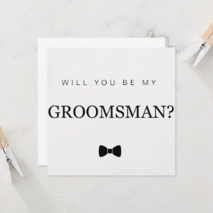 Groomsman card