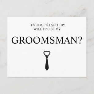  Groomsman Card, Groomsmen & Best Man Proposal,  Postcard