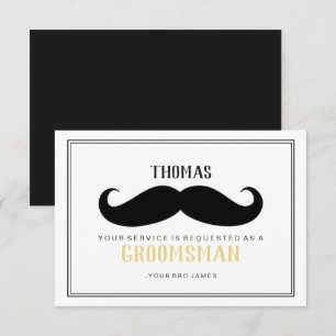 Groomsman Card - Your Stache
