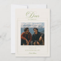 Groomsman Colour Palette Info Proposal Photo Card