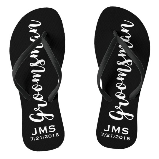 monogram flip flops