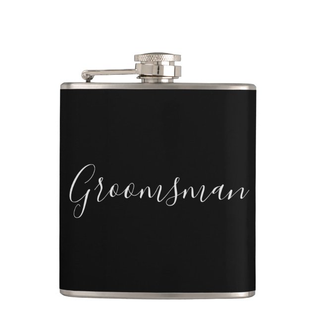 Groomsman Favour flask Bachelor party (Front)
