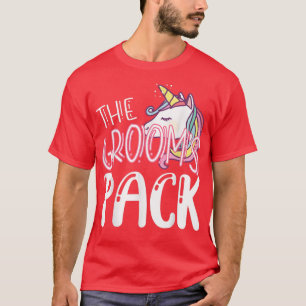 Groomsman Gay Bachelor Party Wedding Rainbow Unico T-Shirt