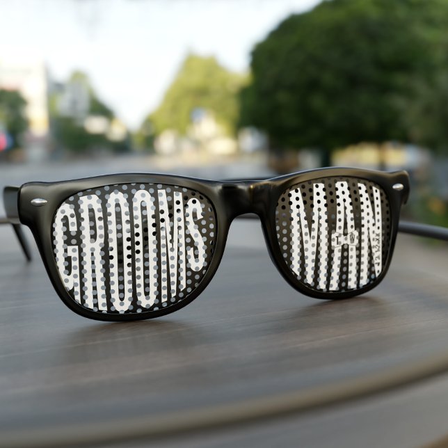 Groomsman Gift Bachelor Party Retro Sunglasses (Creator Uploaded)