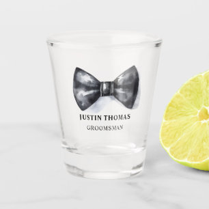 Groomsman Gift Bowtie Shot Glass