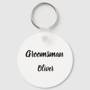 Groomsman Gift Custom Name Gifts Wedding  Key Ring