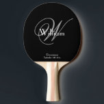 Groomsman Gift Modern Monogram Cool Script Name Ping Pong Paddle<br><div class="desc">Wedding Party Gifts Groomsmen Groomsman Gift Modern Monogram Cool Script Name Ping Pong Paddle, which matches the Beer Pong Table listed in this store. Click personalise this template to customise it with the monogram Initial, the first name, and the wedding date quickly and easily. Groomsman Gift Modern Monogram Cool Script...</div>