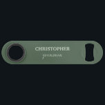 Groomsman Gift Personalised  Monogram Wedding<br><div class="desc">Monogram personalised wedding gift bottle opener for groomsmen.
Customise it with your own details. For further customisation,  please click the "Personalise” link and use Zazzle's advanced design tools to customise this template.</div>