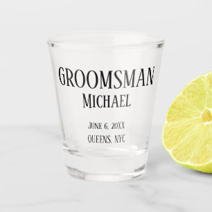 Groomsman Gift Personalized Shot Glass
