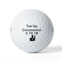 Groomsman Golf Ball Invite