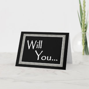 Groomsman Invitation with Checks - Customisable