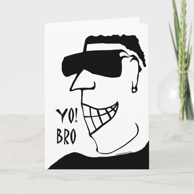 Groomsman Invitation, Yo! Bro You're Needed Invitation (Front)