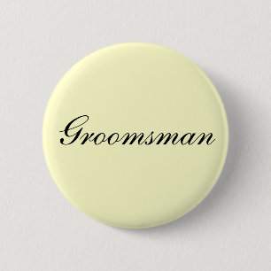 Groomsman Ivory Button