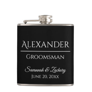 Groomsman Liquor Flask Wedding Favour Gift