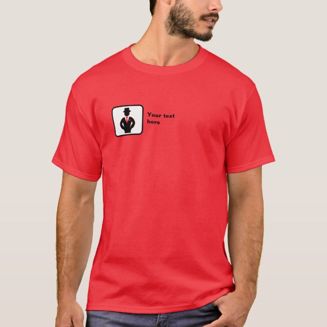 Groomsman Logo -- Customisable T-Shirt (Front)