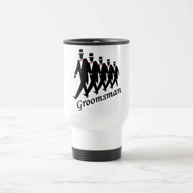 Groomsman (Men) Travel Mug (Center)