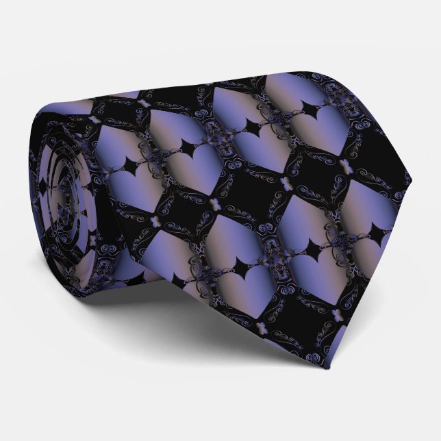 Groomsman Neon&Black 3D Tie (Rolled)