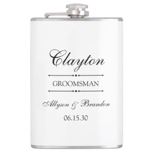 Groomsman Personalised Hip Flask