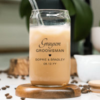 Groomsman Personalised Name Modern Wedding Gift