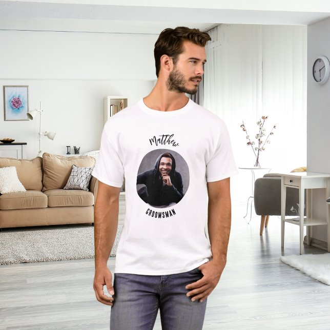 Groomsman photo bachelor party T-Shirt (Creator Uploaded)