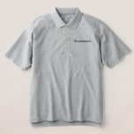 Groomsman Polo Shirt<br><div class="desc">Groomsman Polo Shirt is shown in Heather Grey with Black embroidered text.
Customise this item or buy as shown.</div>