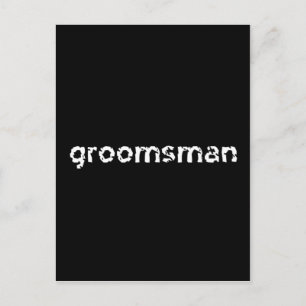 Groomsman Postcard