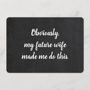 Groomsman proposal Funny Card