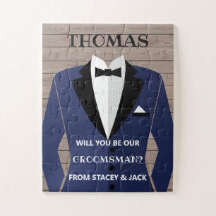 Groomsman Proposal, Will You Be Our Groomsmen? Jigsaw Puzzle
