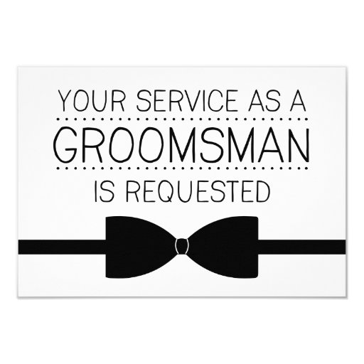 Image of Groomsman Request | Groomsmen Invitation