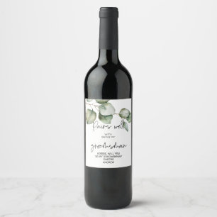 Groomsman Request Will You Be my Groomsman Groom W Wine Label