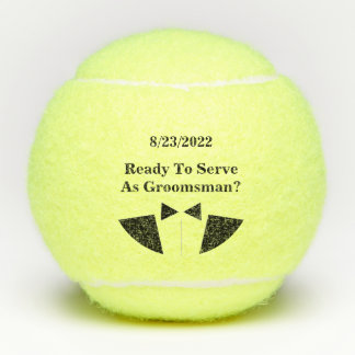 Groomsman Tennis Ball Invite