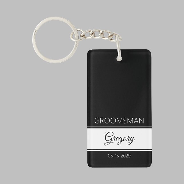 Groomsman Thank You Keychain (Creator Uploaded)