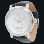 Groomsman Thank You Watch<br><div class="desc">Thank your special groomsmen with these timeless monogrammed watches! Matching collection available!</div>