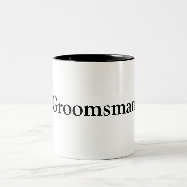 Groomsman Two-Tone Coffee Mug (Center)