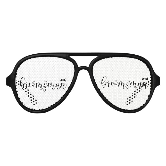 Groomsman-Wedding,-Bachelor-party-tie Aviator Sunglasses (Front)