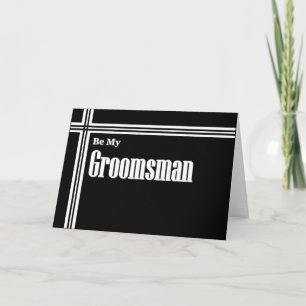 GROOMSMAN Wedding Invite - Customisable