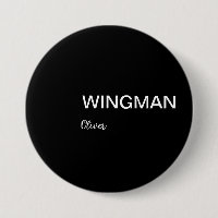 Groomsman Wingman Personal Black White
