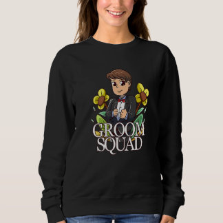 Groomsmen Bachelor Party Apparel for Men Groom Squ Sweatshirt