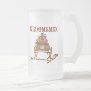 Groomsmen Gift 16 oz Frosted Beer Mug