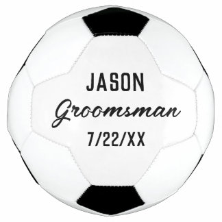Groomsmen Gift Custom Text Wedding Favour Football