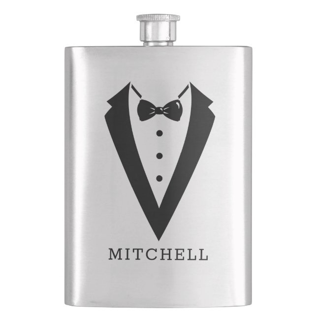 Groomsmen Gift Flask Personalised Gift (Front)